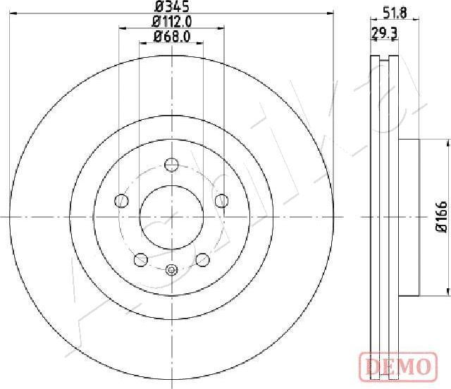 Ashika 60-00-0918C - Тормозной диск autospares.lv