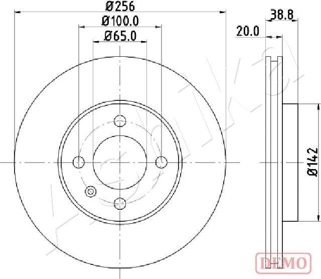 Ashika 60-00-0935C - Тормозной диск autospares.lv