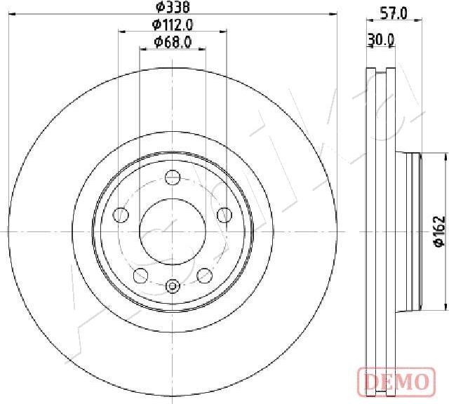 Ashika 60-00-0920C - Тормозной диск autospares.lv