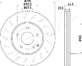 Ashika 60-00-0519 - Тормозной диск autospares.lv