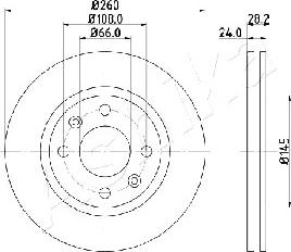 Ashika 60-00-0632 - Тормозной диск autospares.lv