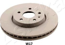 Ashika 60-0W-W17 - Тормозной диск autospares.lv