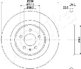 Ashika 61-00-0910 - Тормозной диск autospares.lv