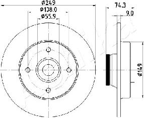 Ashika 61-00-0607 - Тормозной диск autospares.lv