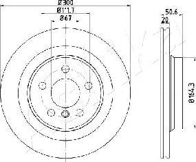 Ashika 61-00-0106 - Тормозной диск autospares.lv