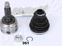 Ashika 62-03-361 - Шарнирный комплект, ШРУС, приводной вал autospares.lv