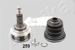 Ashika 62-02-259 - Шарнирный комплект, ШРУС, приводной вал autospares.lv