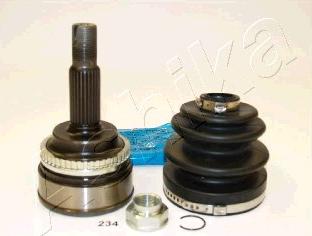 Ashika 62-02-234 - Шарнирный комплект, ШРУС, приводной вал autospares.lv