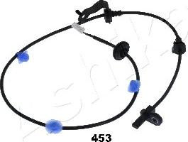 Ashika 151-04-453 - Датчик ABS, частота вращения колеса autospares.lv