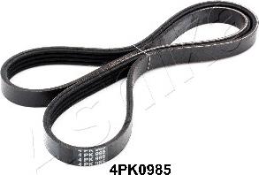 Ashika 112-4PK985 - Поликлиновой ремень autospares.lv