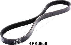 Ashika 112-4PK0650 - Поликлиновой ремень autospares.lv