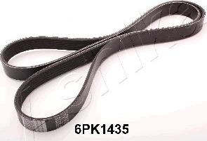 Ashika 112-6PK1435 - Поликлиновой ремень autospares.lv