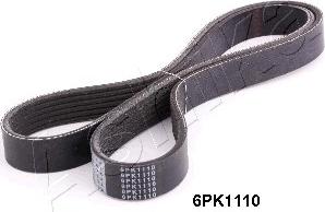 Ashika 112-6PK1110 - Поликлиновой ремень autospares.lv