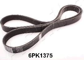 Ashika 112-6PK1375 - Поликлиновой ремень autospares.lv