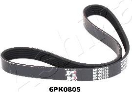 Ashika 112-6PK805 - Поликлиновой ремень autospares.lv