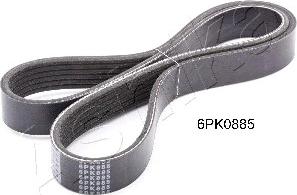 Ashika 112-6PK885 - Поликлиновой ремень autospares.lv