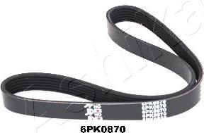 Ashika 112-6PK870 - Поликлиновой ремень autospares.lv