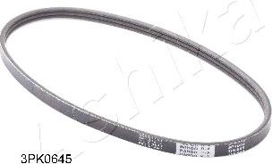 Ashika 112-3PK645 - Поликлиновой ремень autospares.lv