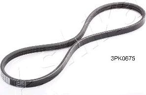 Ashika 112-3PK675 - Поликлиновой ремень autospares.lv