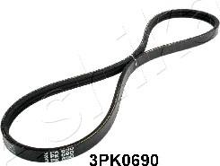 Ashika 112-3PK0690 - Поликлиновой ремень autospares.lv