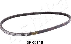 Ashika 112-3PK0715 - Поликлиновой ремень autospares.lv