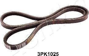 Ashika 112-3PK1025 - Поликлиновой ремень autospares.lv