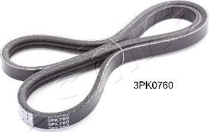Ashika 112-3PK760 - Поликлиновой ремень autospares.lv