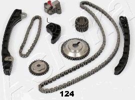 Ashika KCK124 - Комплект цепи привода распредвала autospares.lv