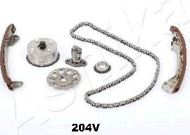 Ashika KCK204V - Комплект цепи привода распредвала autospares.lv