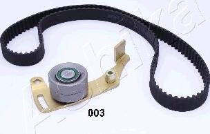 Ashika KCT003 - Комплект зубчатого ремня ГРМ autospares.lv