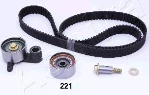 Ashika KCT221 - Комплект зубчатого ремня ГРМ autospares.lv