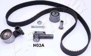 Ashika KCTH03A - Комплект зубчатого ремня ГРМ autospares.lv