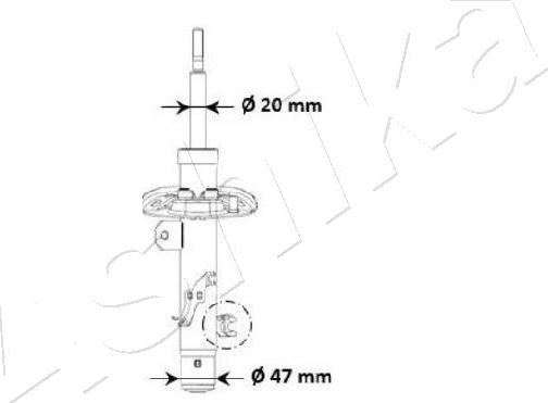 Ashika MA-00940 - Амортизатор autospares.lv
