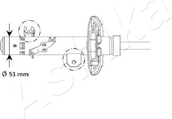 Ashika MA-01130 - Амортизатор autospares.lv
