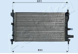 Ashika RDA053060 - Радиатор, охлаждение двигателя autospares.lv