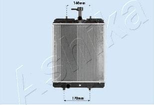 Ashika RDA033068 - Радиатор, охлаждение двигателя autospares.lv