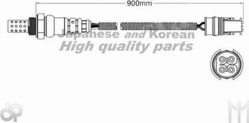 Ashuki 9200-48936 - Лямбда-зонд, датчик кислорода autospares.lv