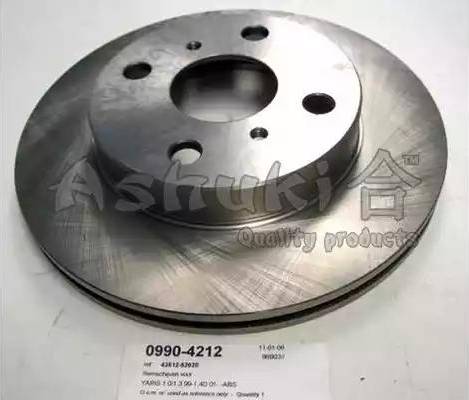 Ashuki 0990-4212 - Тормозной диск autospares.lv