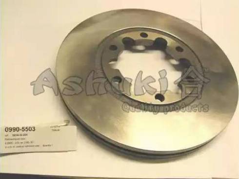 Ashuki 09905503 - Тормозной диск autospares.lv