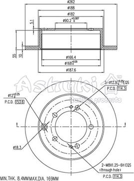 Ashuki 0990-3205 - Тормозной диск autospares.lv