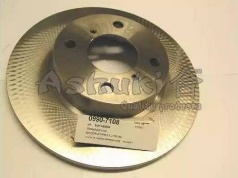 Ashuki 0990-7108 - Тормозной диск autospares.lv