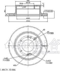 Ashuki 0993-9030 - Тормозной диск autospares.lv