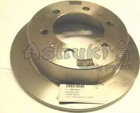 Ashuki 0993-0040 - Тормозной диск autospares.lv