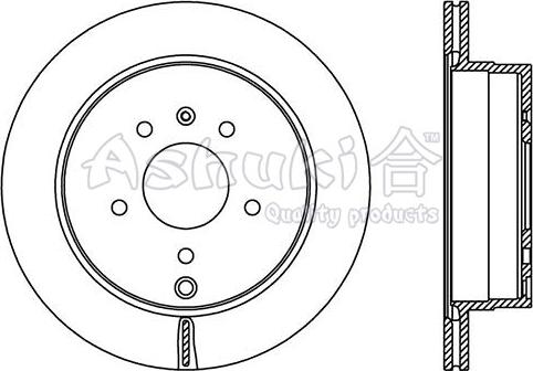 Ashuki 0993-8090 - Тормозной диск autospares.lv