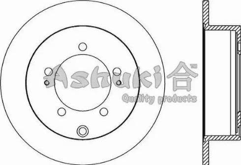 Ashuki 0993-2205 - Тормозной диск autospares.lv