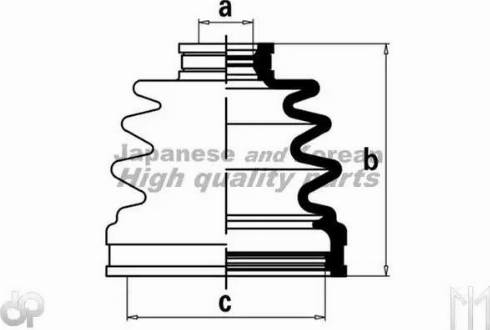 Ashuki 0864-2107 - Пыльник, приводной вал autospares.lv