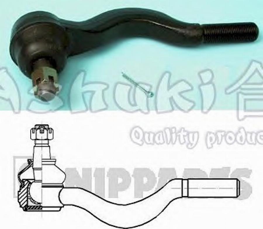 Ashuki 1446-6205 - Наконечник рулевой тяги, шарнир autospares.lv