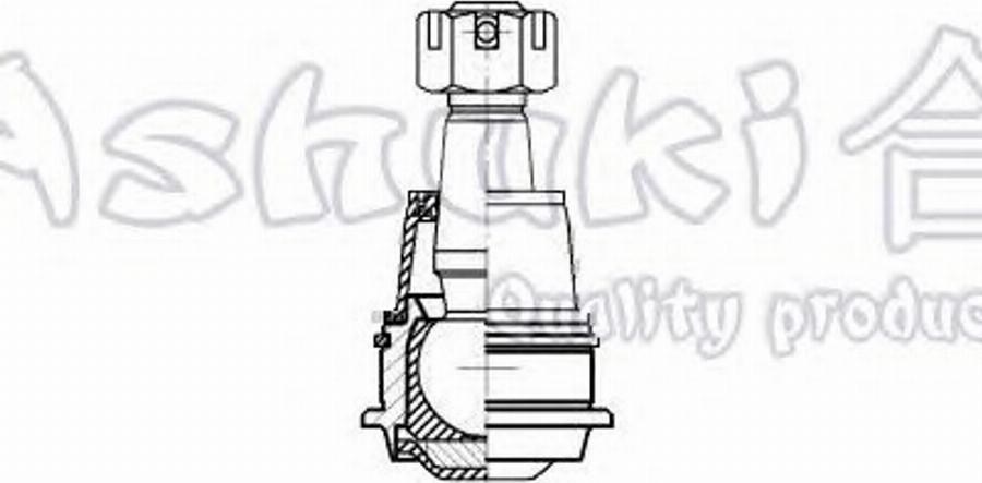 Ashuki 1458-0201 - Шаровая опора, несущий / направляющий шарнир autospares.lv