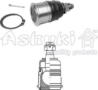 Ashuki 1458-2004 - Шаровая опора, несущий / направляющий шарнир autospares.lv