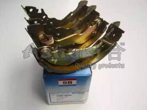 Ashuki 1050-0525 - Комплект тормозных колодок, барабанные autospares.lv